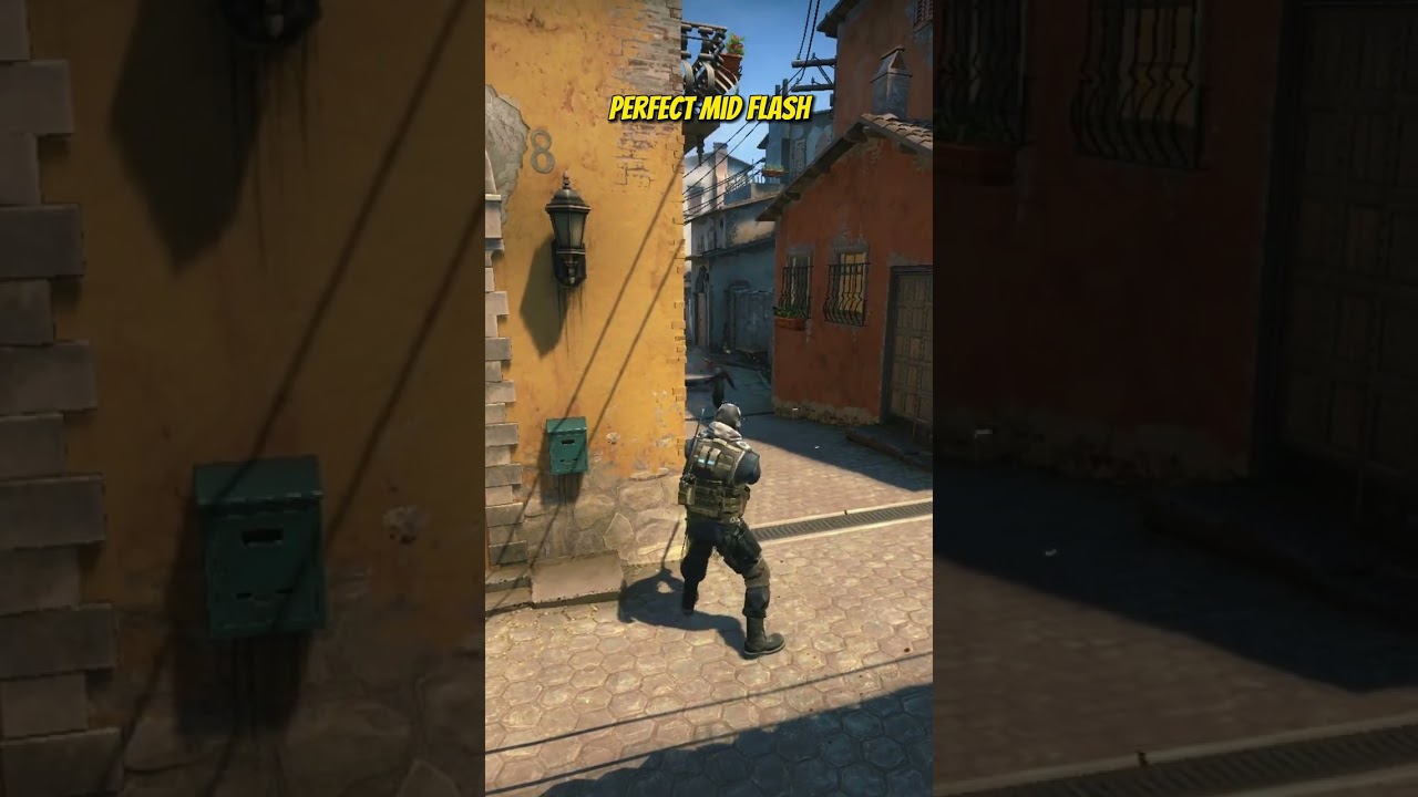 PERFECT MID FLASH ON INFERNO #shorts #csgo