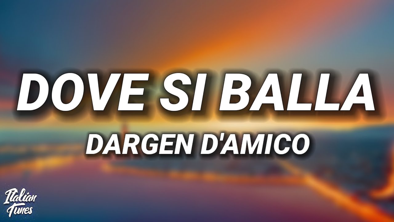 Dargen D'Amico - Dove Si Balla [Testo/Lyrics]