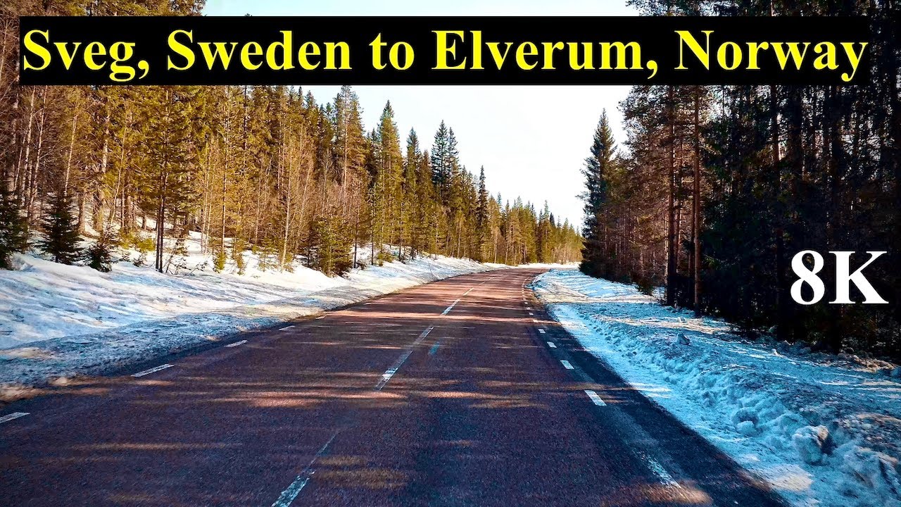 Scenic Cross-Border Drive from Sveg, Sweden to Elverum, Norway