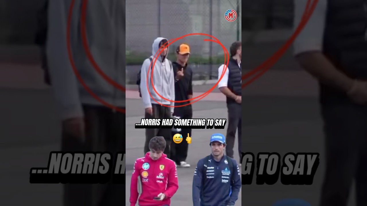 Looks like Norris wasn&rsquo;t too happy that Leclerc and Sainz didn&rsquo;t invite him on their flight 😅  #f1