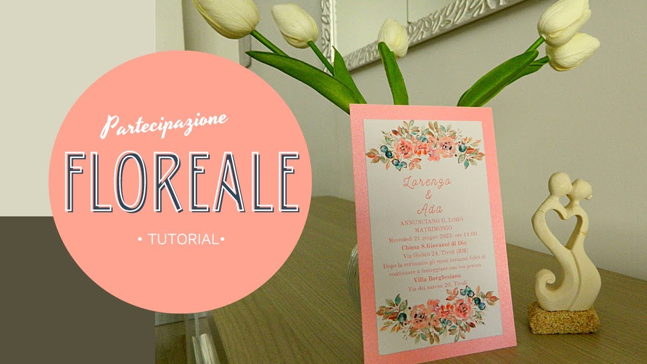 Partecipazioni fai-da-te floreali eleganti in 5 minuti