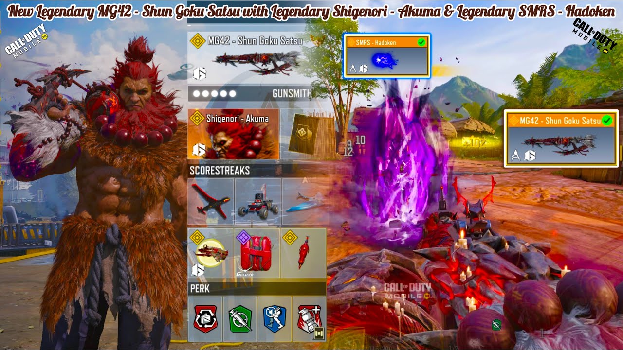 New Legendary MG42 - Shun Goku Satsu looks badass with Legendary Akuma & Legendary SMRS in CODM SND😈