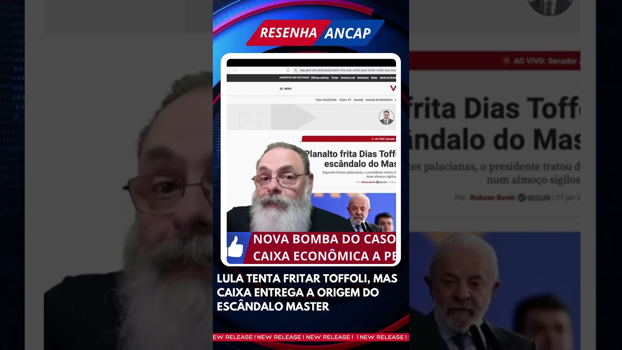 LULA TENTA OBSTRUIR TOFFOLI, MAS CAIXA ENTREGA A ORIGEM do ESC&Acirc;NDALO MASTER #shorts #caixa #master