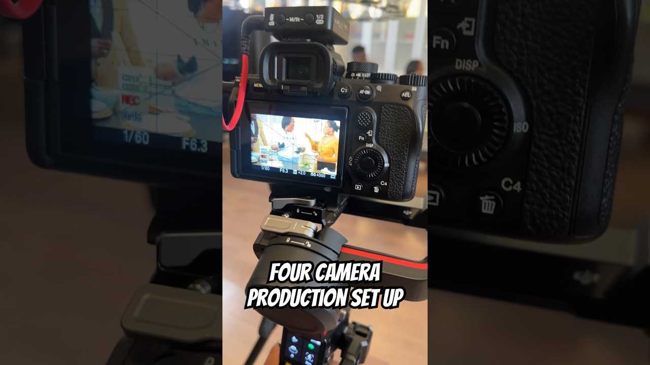 Four camera Video Production Set Up #videoproduction