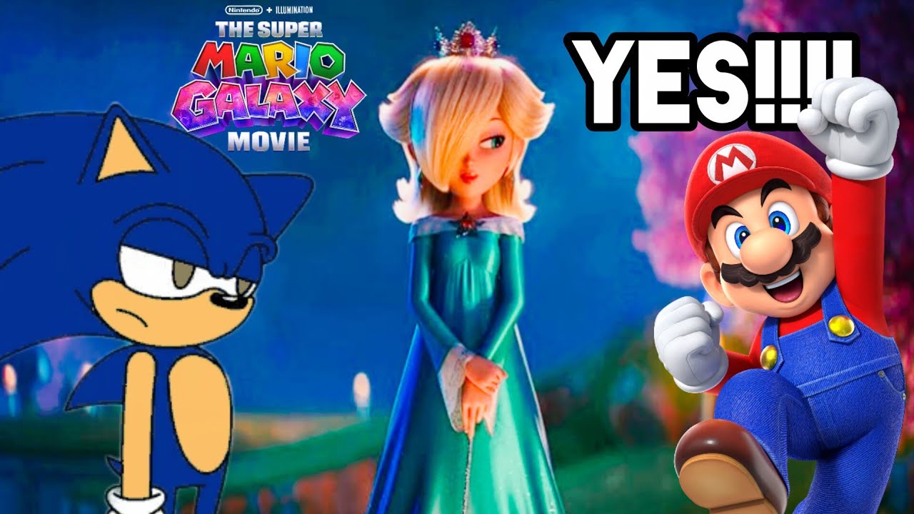 Sonic and Mario reacting to the super Mario Galaxy movie trailer 