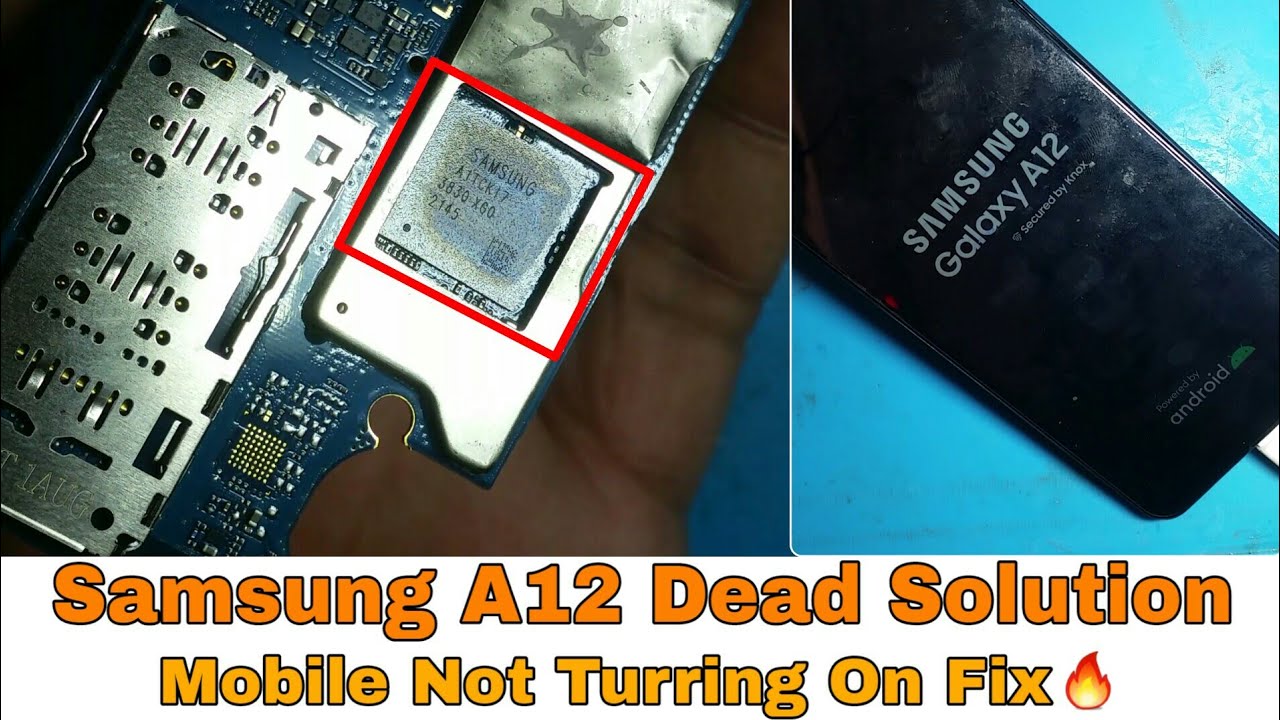 Samsung A12 Dead Solution | Not Turring On Samsung A12 | Dead Mobile Solution