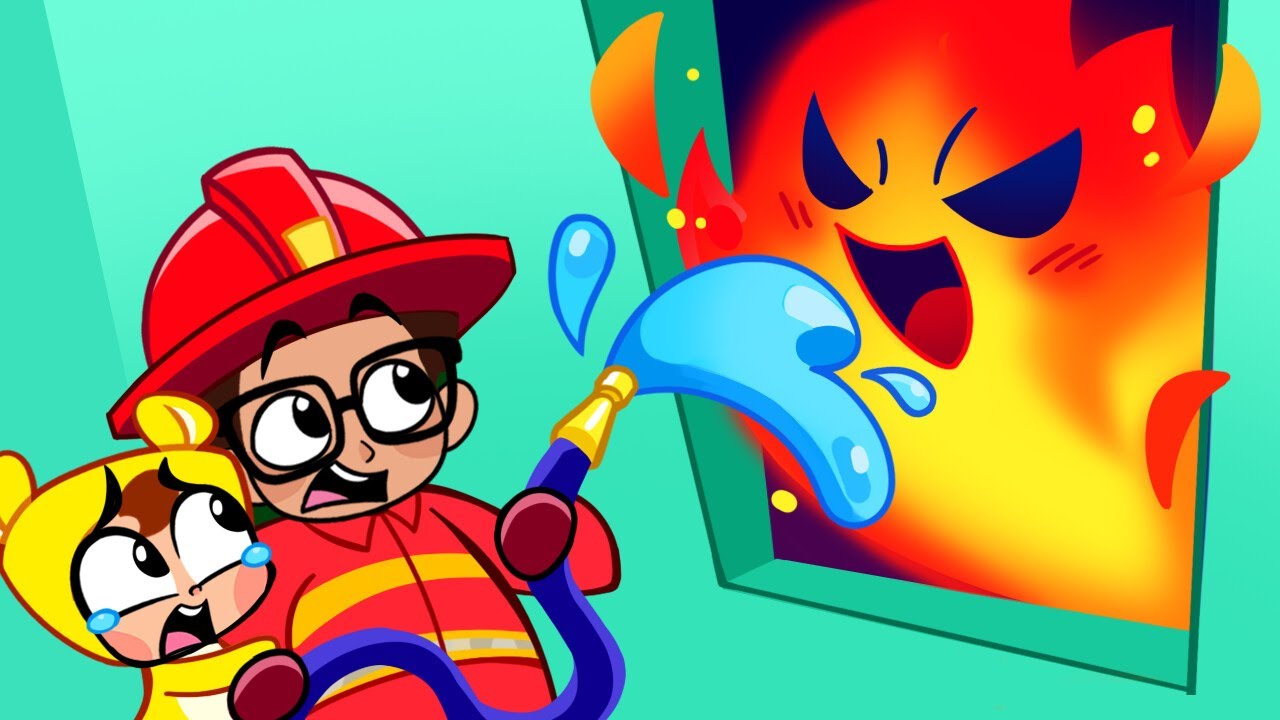 Oh, It's a Fire 🔥🌪️ Safety Rules For Kids🌪️🚒 Rescue Team is Coming! 🚑