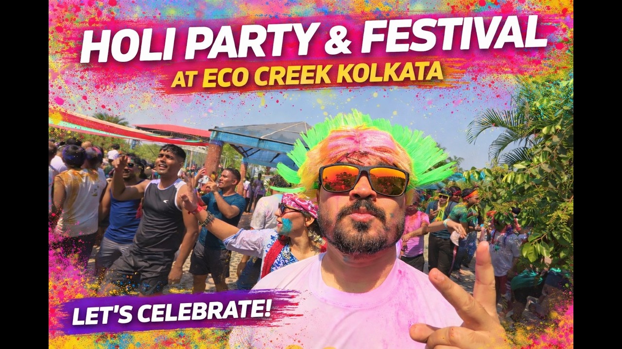 Holi Party 2026 at Eco Creek Resort Kolkata 🌈🔥 | Craziest Poolside Celebration!