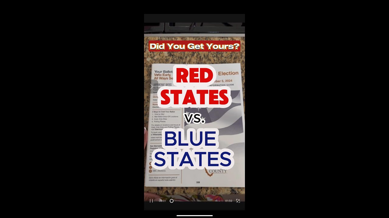 Red State Vs. Blue State - Did you get one of these? Go Vote