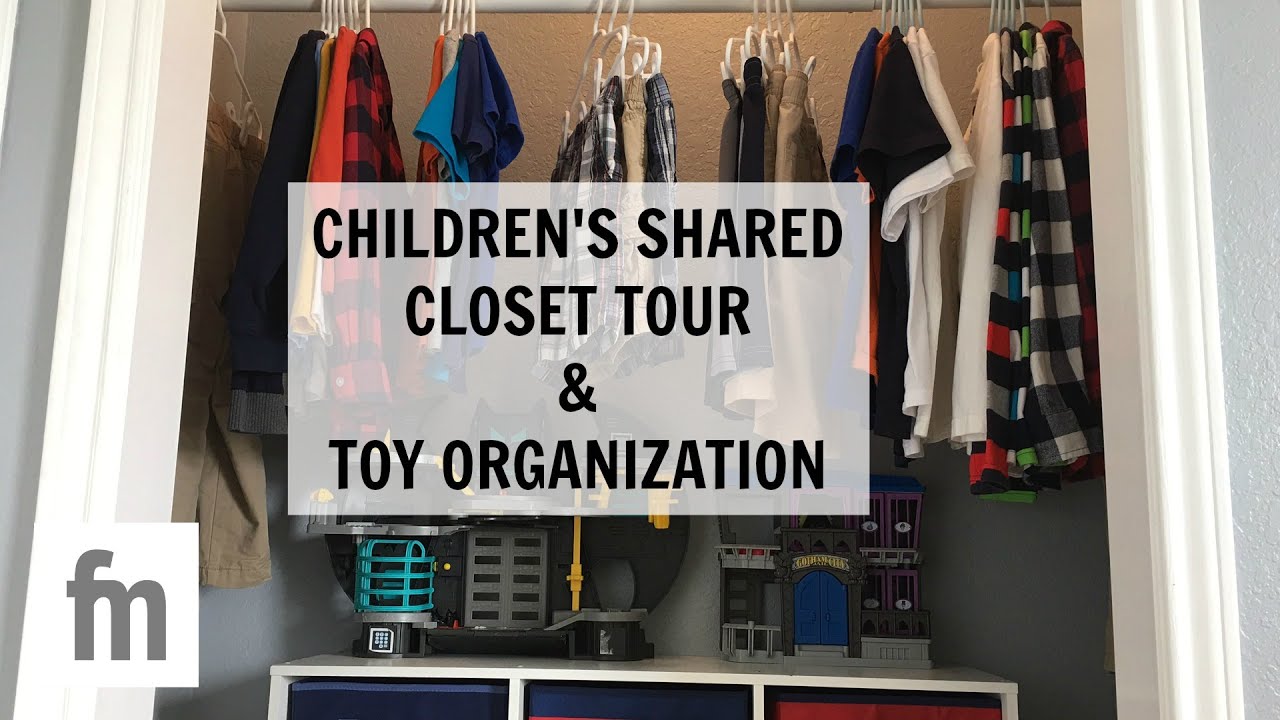 CHILDREN'S MINIMALIST SHARED CLOSET TOUR & TOY ORGANIZATION | FAMILY MINIMALISM