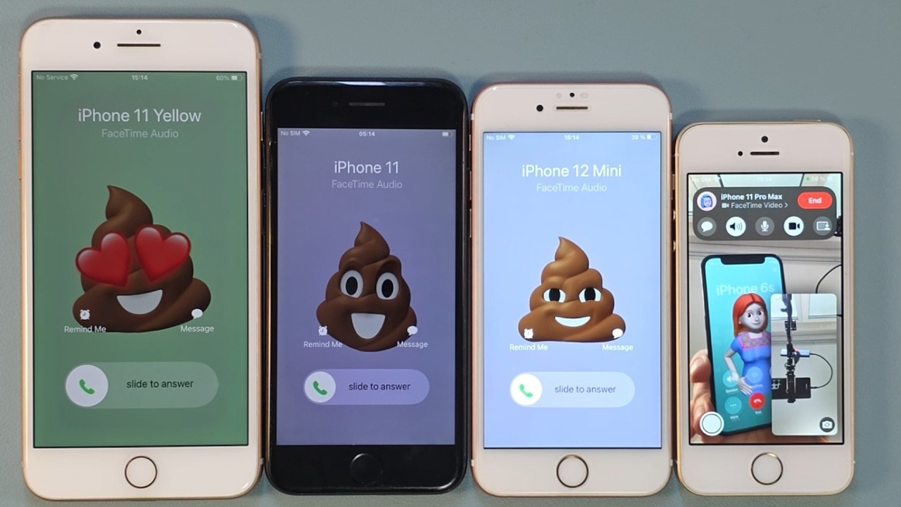 iphone 8+ iphone 7 iphone 6s iphone 5se incoming call facetime outgoing call