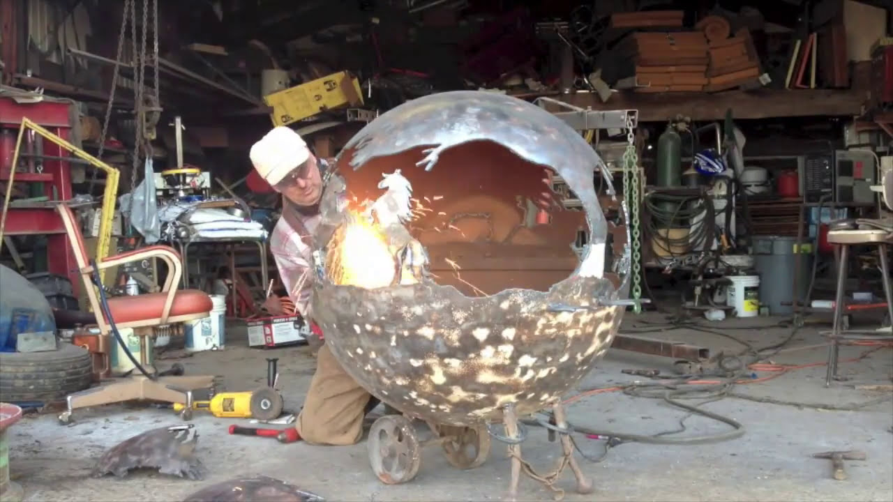 Toms Fire Pits / BUILDING MAKING sphere globe ball ring