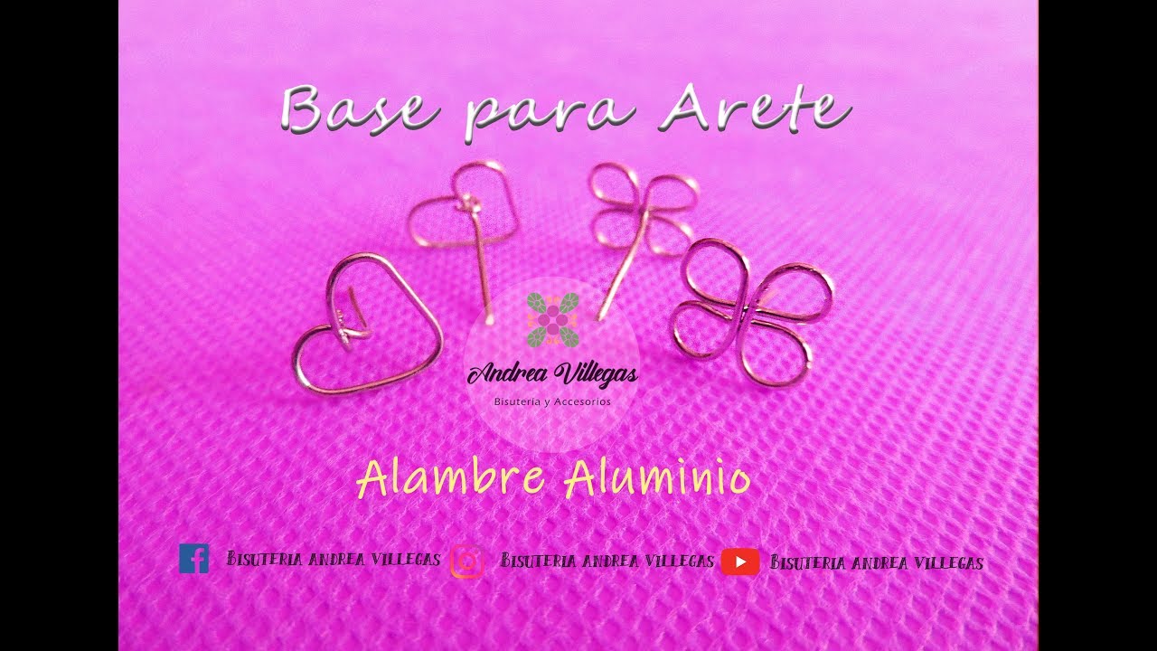 Bases para aretes 🌸❤| Con alambre de aluminio 👍