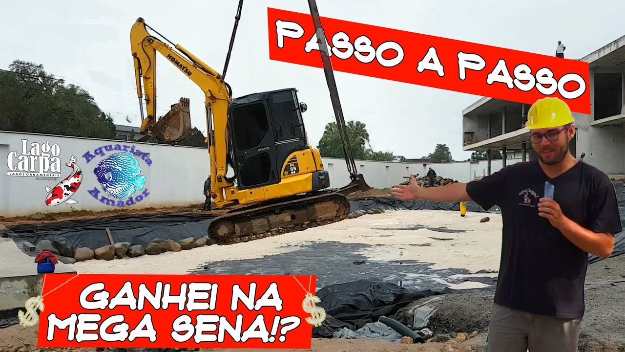 Como construir um LAGO GIGANTE 360.000 litros - Inspirações #1