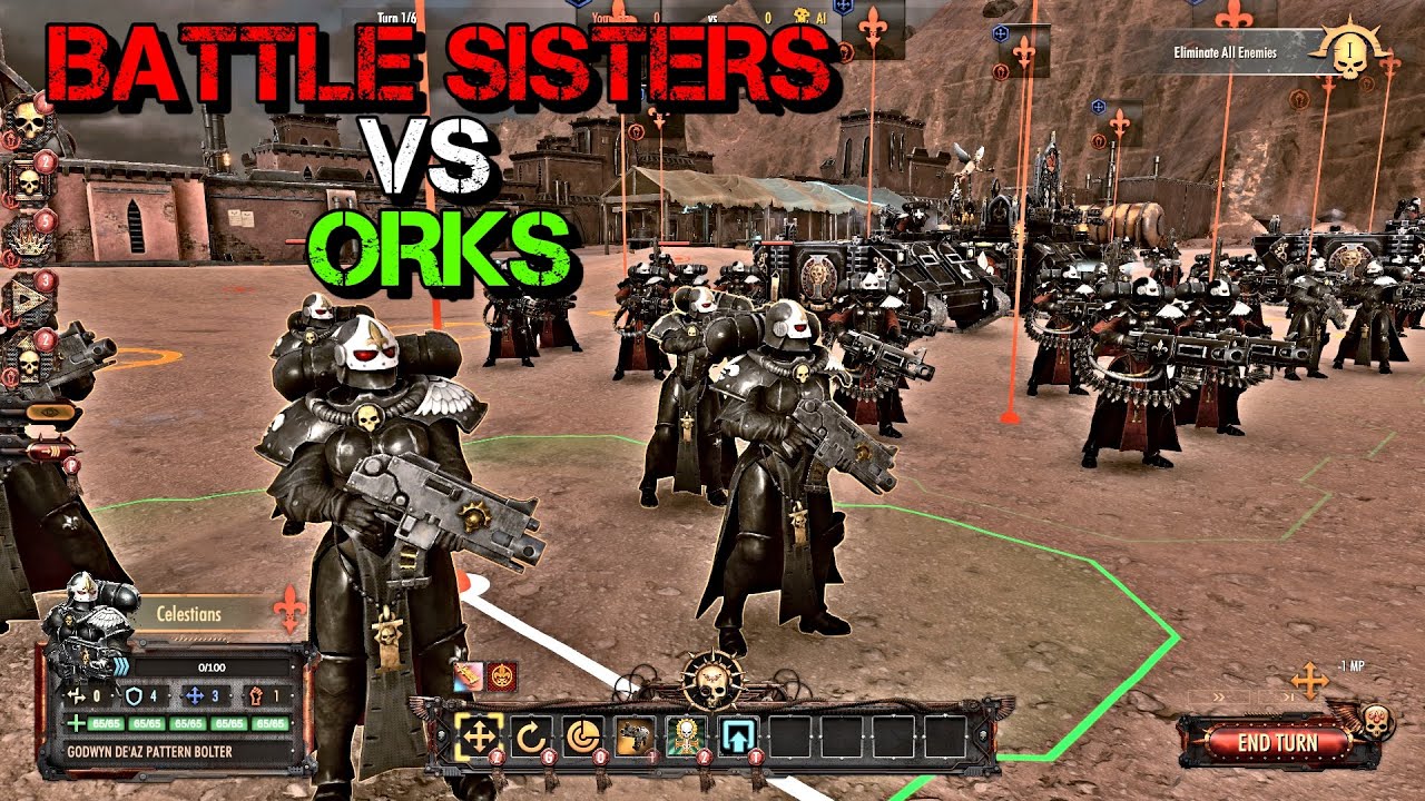 Warhammer 40K Battlesector | ADEPTA SORORITAS / SISTERS OF BATTLE vs BRUTAL ORKS