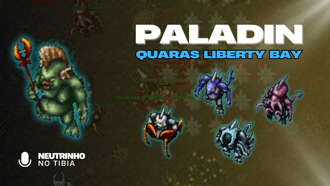TIBIA - QUARAS DE LIBERTY BAY (VANDURA QUARA CAVES) | PALADIN LEVEL 150+