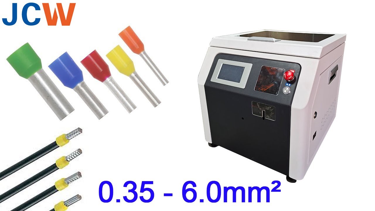 JCW-F3 6.0mm&sup2; Bootlace Ferrule Crimping Machine | Wire Stripping Insulated Terminal Crimping Machine