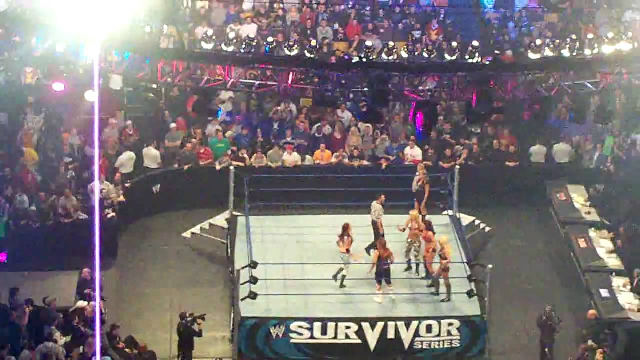 WWE Survivor Series 2008 Team RAW vs. Team Smackdown Diva Entrances