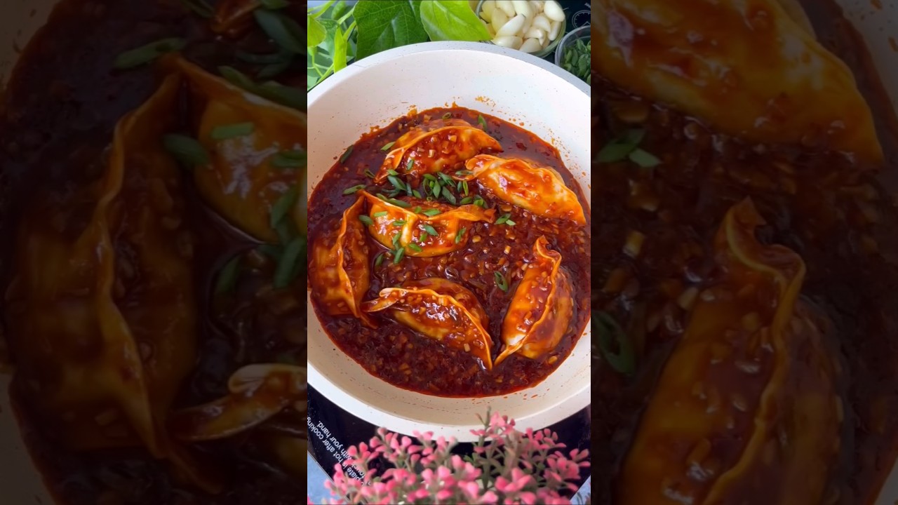 Chilli Garlic Momos#food