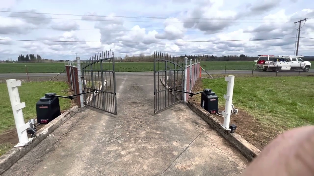 New installation -CSW24UL24VDC High-Traffic Commercial Swing Gate Operator Pdx automatic gates