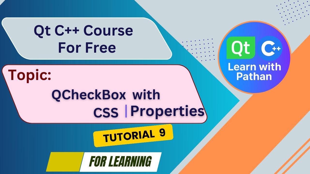 QCheckBox Magic: Style Any Checkbox with CSS &mdash; Tiny Code, HUGE Impact! @Learnwithpathan-1987