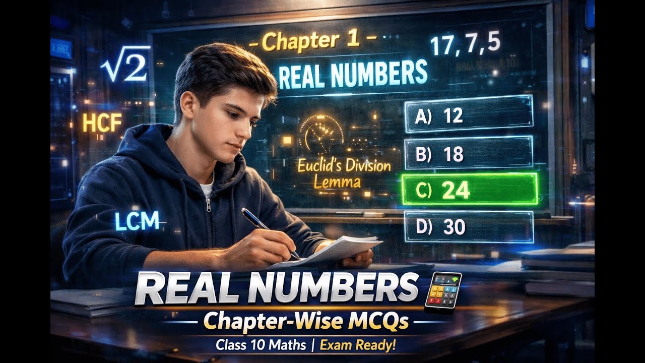 Lecture 1 CH-1 REAL NUMBER MCQ'S for 2026 TS SSC BORAD'S