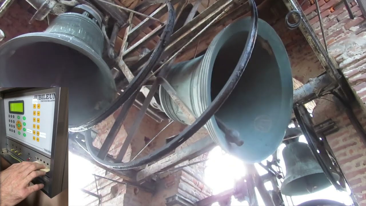 Le campane di Vigone (TO), Chiesa di S. Maria del borgo: baudette, tribauda, distesa festiva, plenum