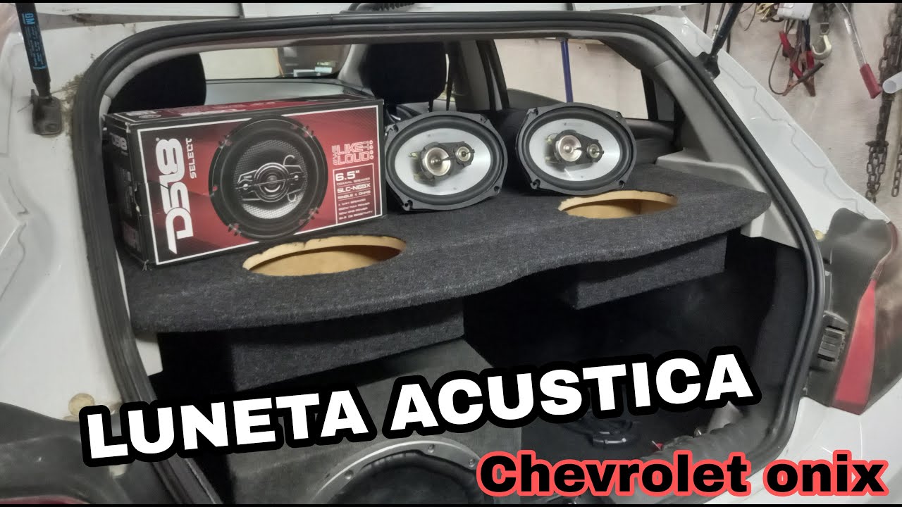 LUNETA 6X9 ACUSTICA + PARLANTES 6x5 en puertas para este CHEVROLET ONIX!!!