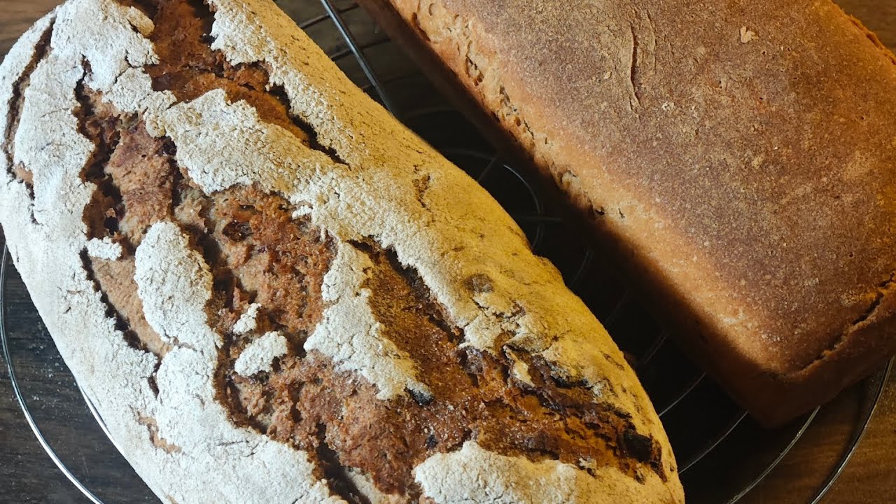 Roggenmischbrot 60/40 selber machen nur mit Sauerteig und ohne Hefe!