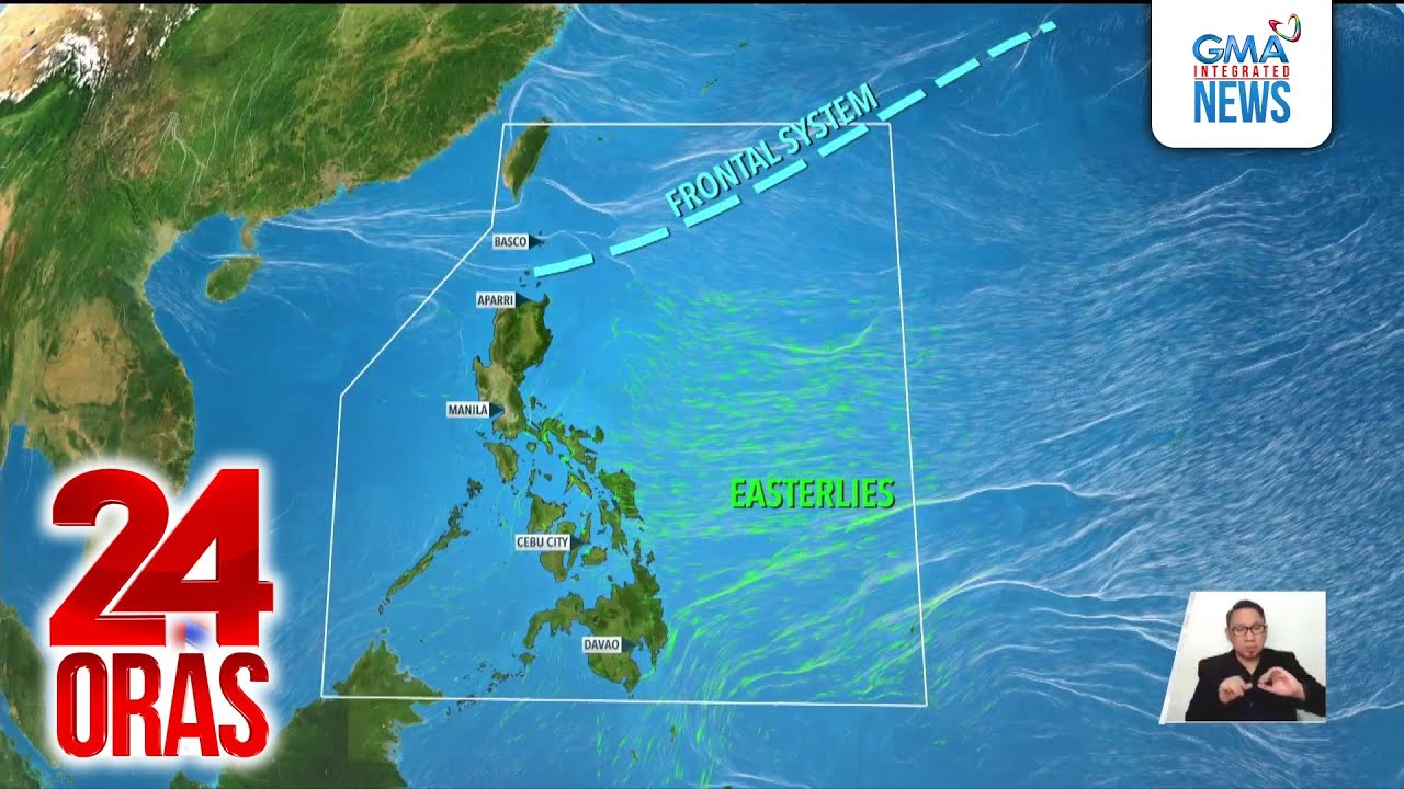 Easterlies at frontal system, patuloy na iiral; thunderstorms, napapadalas | 24 Oras
