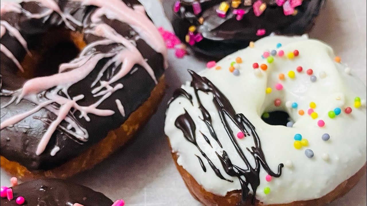 Eggless Chocolate Snack | Soft,Crunchy & Fluffy Chocolate Donuts |Donuts Recipe |Kid’s favourite