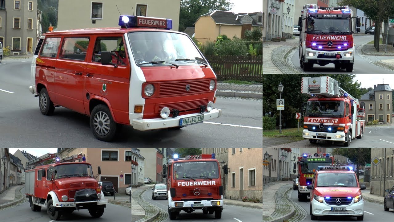 [FEUER IM SCHLOSS] EINSATZÜBUNG FEUERWEHR SCHLETTAU, SCHEIBENBERG, DÖRFEL UND BUCHHOLZ AM 18.09.21