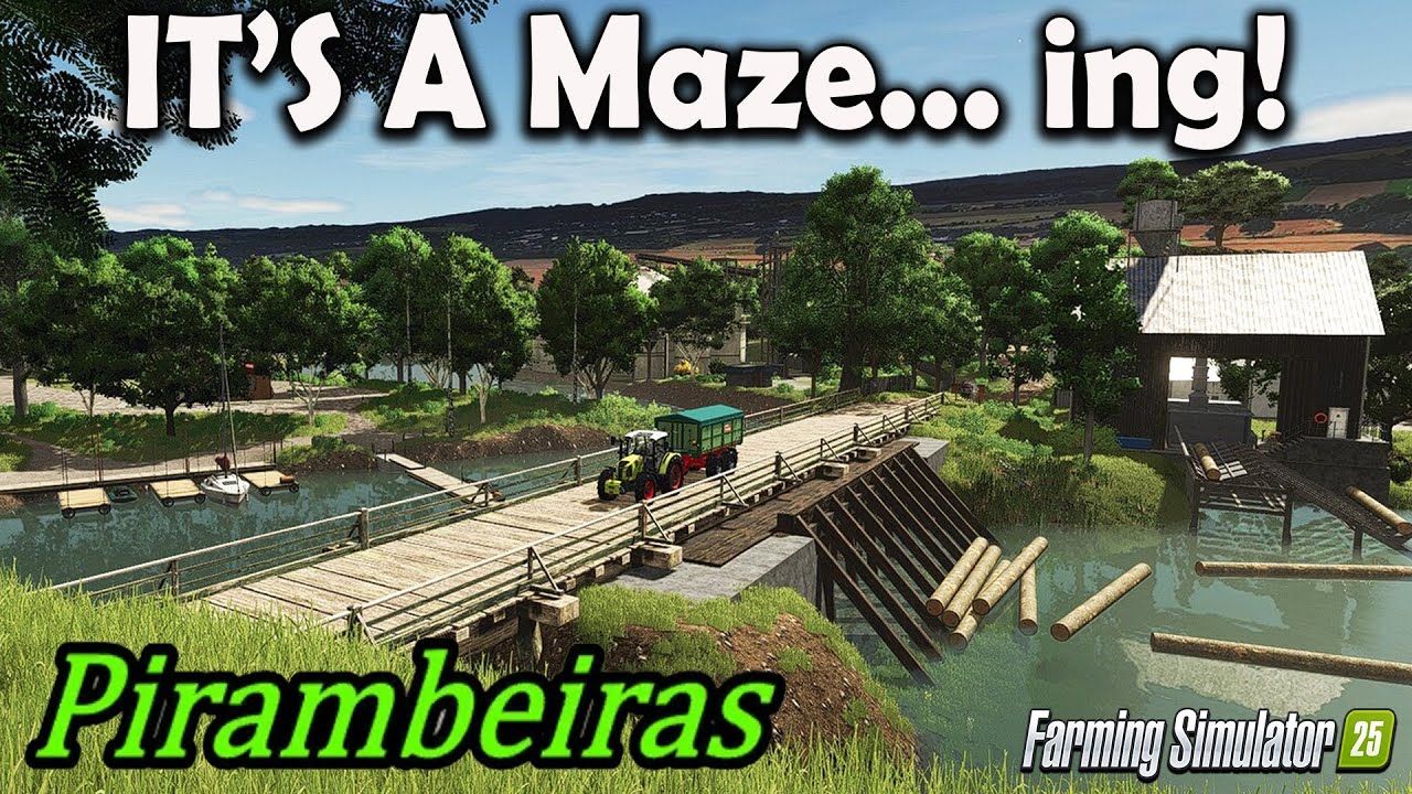 PIRAMBEIRAS (A LABYRINTH)?! NEW MOD MAP! (TOUR/REVIEW!) Farming Simulator 25