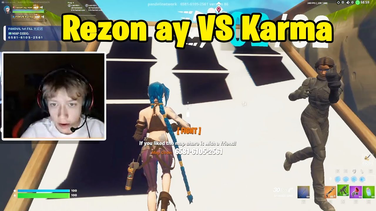 Rezon ay VS Fokus Karma 1v1 Buildfights!