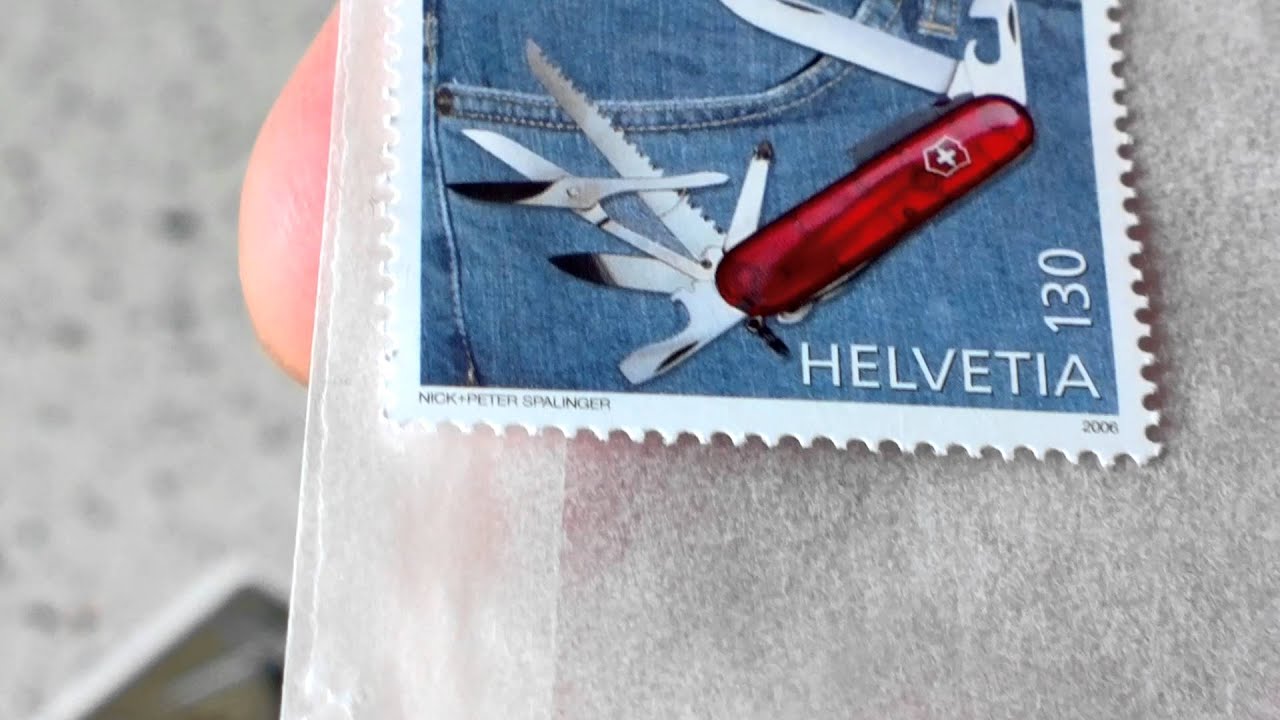 Victorinox - почтовые марки - Helvetia 2006 год