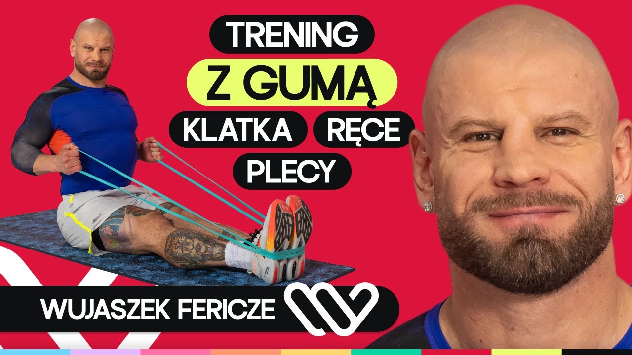 Trening z gumami oporowymi na klatkę, ręce i plecy! Ćwiczenia z długą gumą | Well Be Fitness
