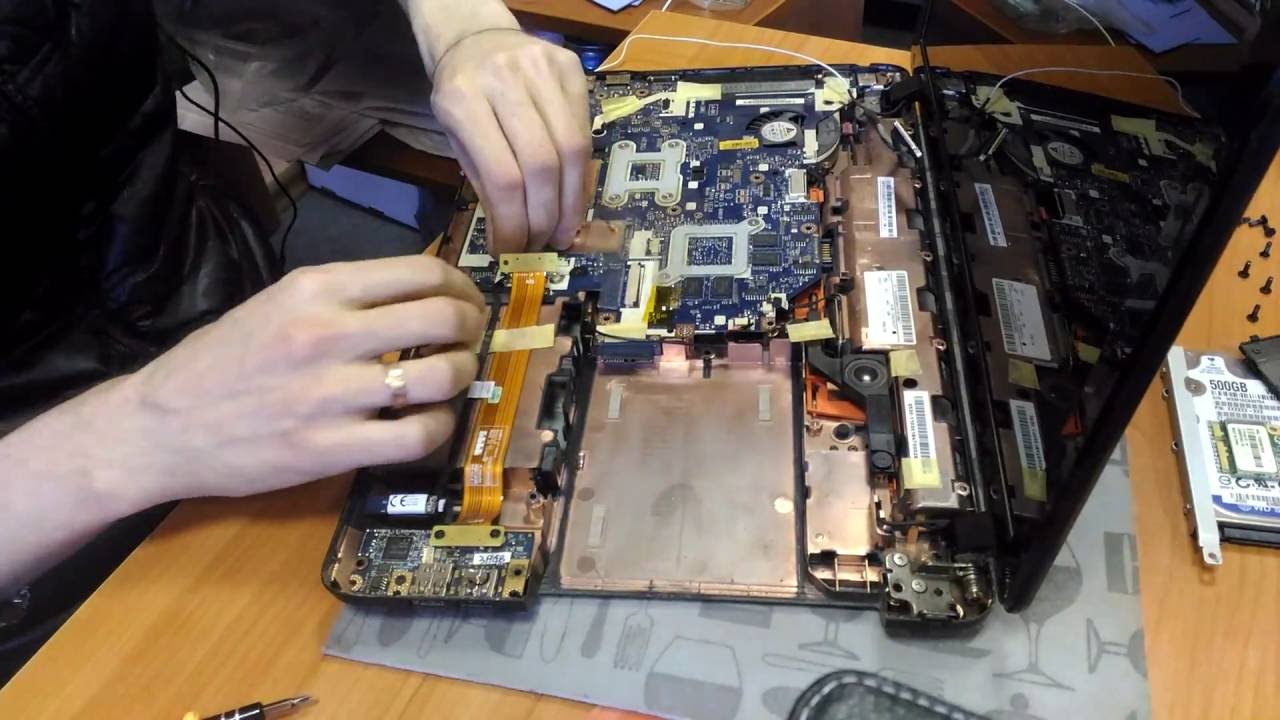 Как разобрать Packard Bell TS11 Disassembly + замена процессора на Core i7 (часть 1)