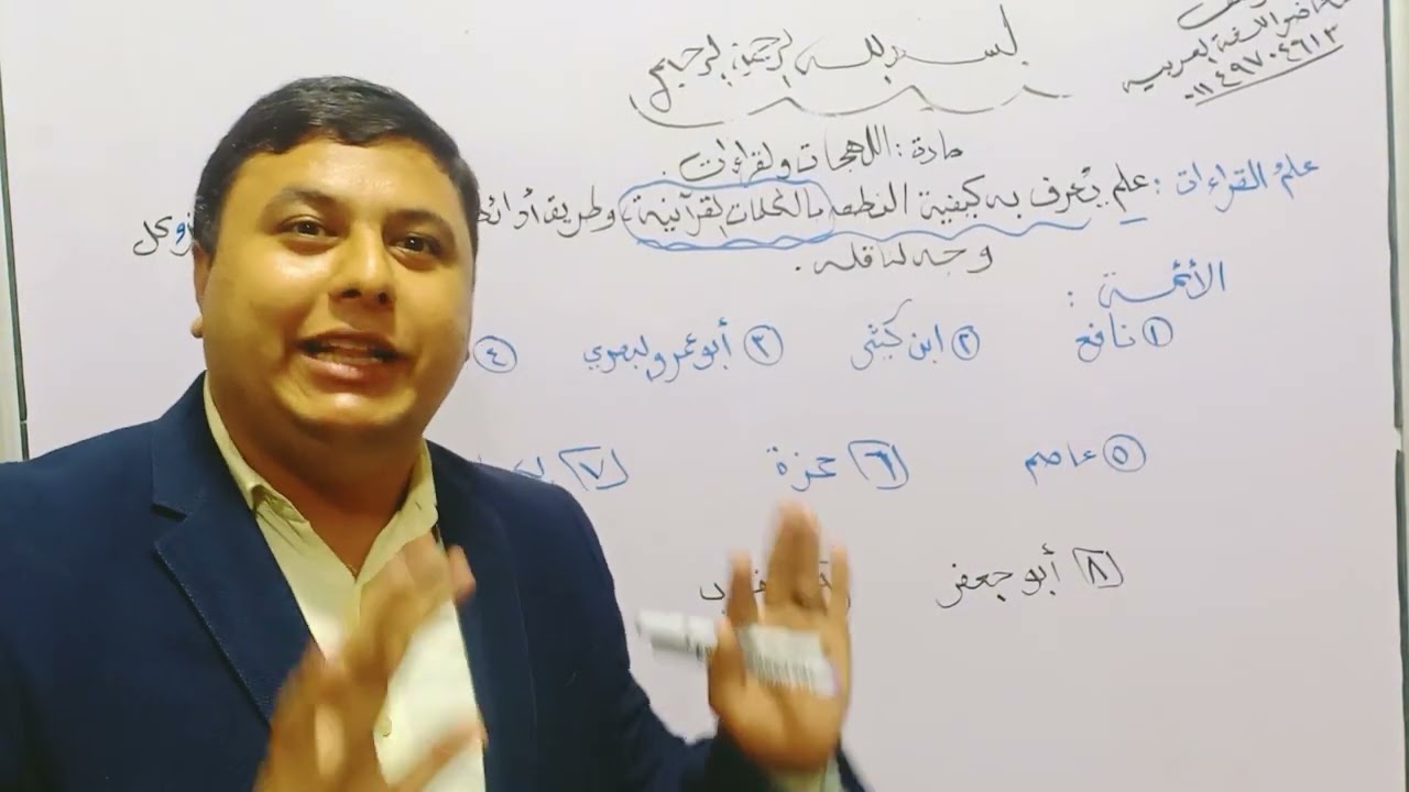 المحاضرة الأولى في مادة اللّهجات والقراءات للفرقة الثالثة كلية الدراسات الإسلامية والعربيّة