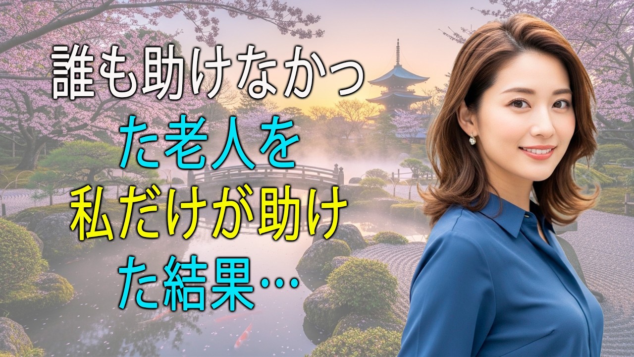 倒れていた老人を助けた私に「仕事をサボるな」と怒鳴った上司。翌日、その老人の正体を知り会社中が凍りついた。