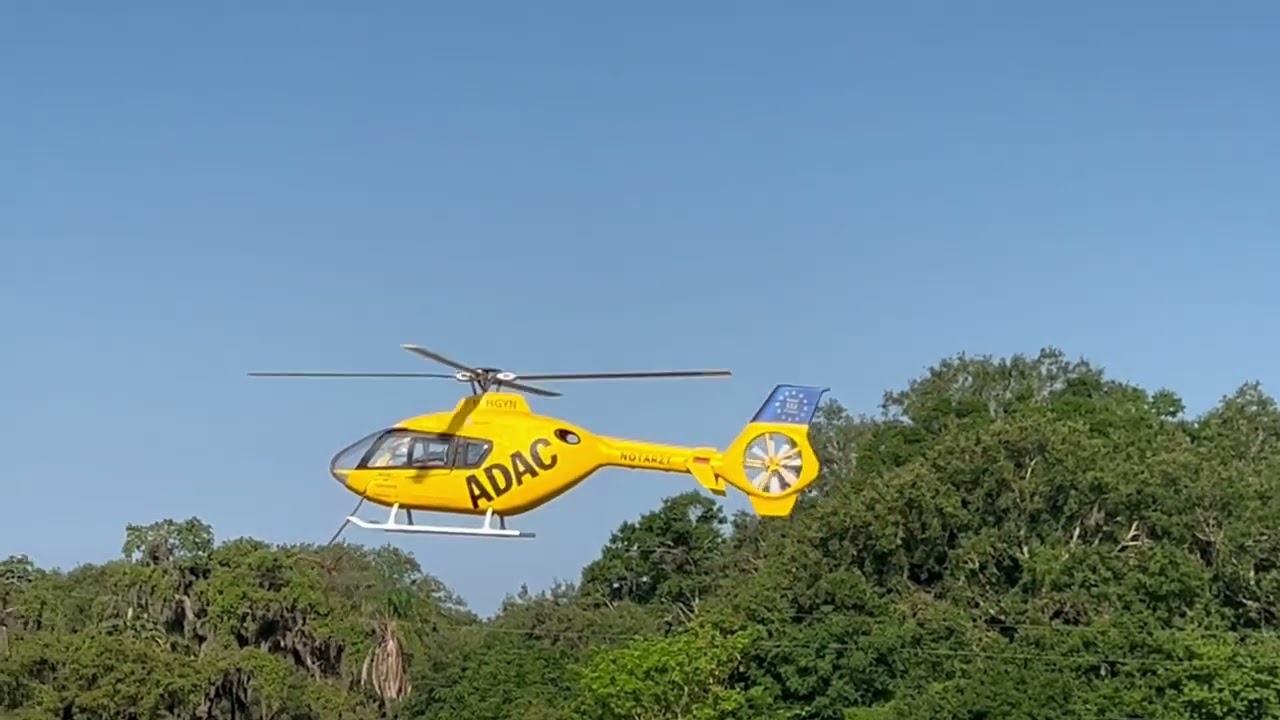 Fly Wing EC-135 Maiden Flight