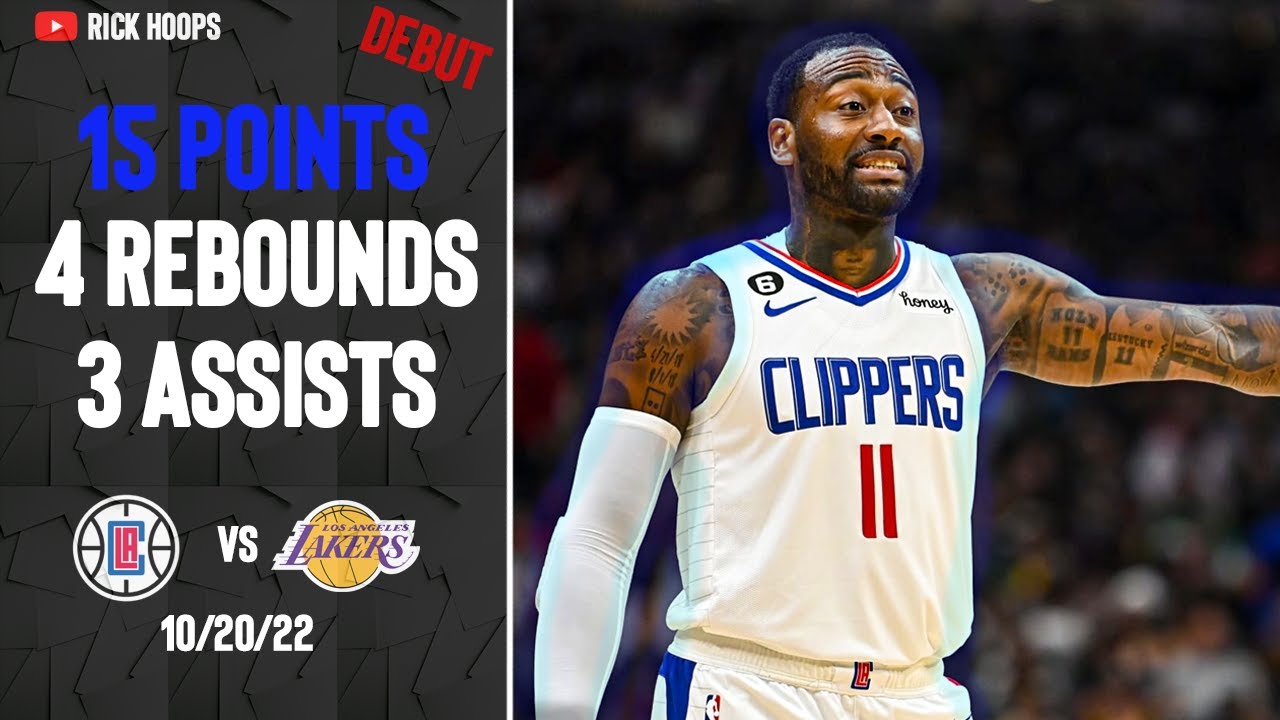John Wall Clipper Debut 15 Points FULL HIGHLIGHTS vs Lakers