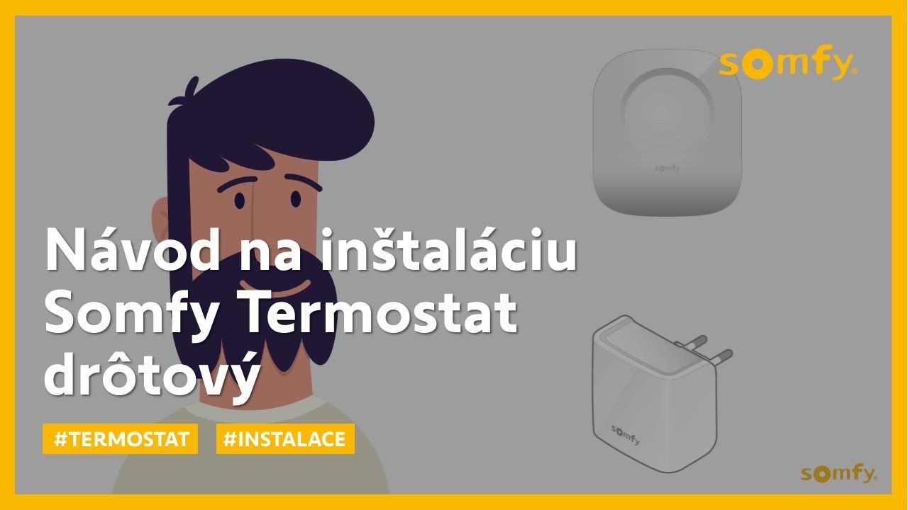 Somfy Termostat drôtový | Návod na inštaláciu