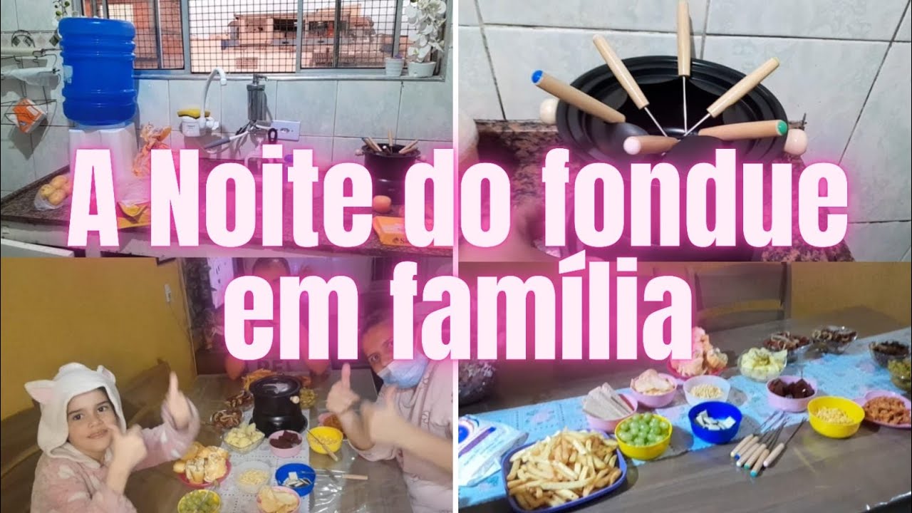 A NOSSA PRIMEIRA NOITE DO FONDUE EM FAMÍLIA. QUE NOITE MARAVILHOSA, GLÓRIA A DEUS🥰.
