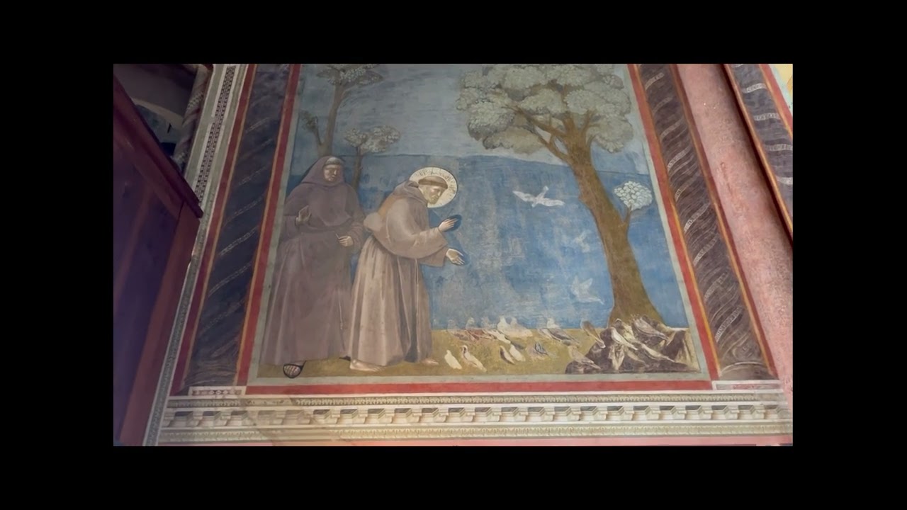 La Basilica San Francisco de Asís ,Assisi observando el ciclo de Giotto revivimos su historia