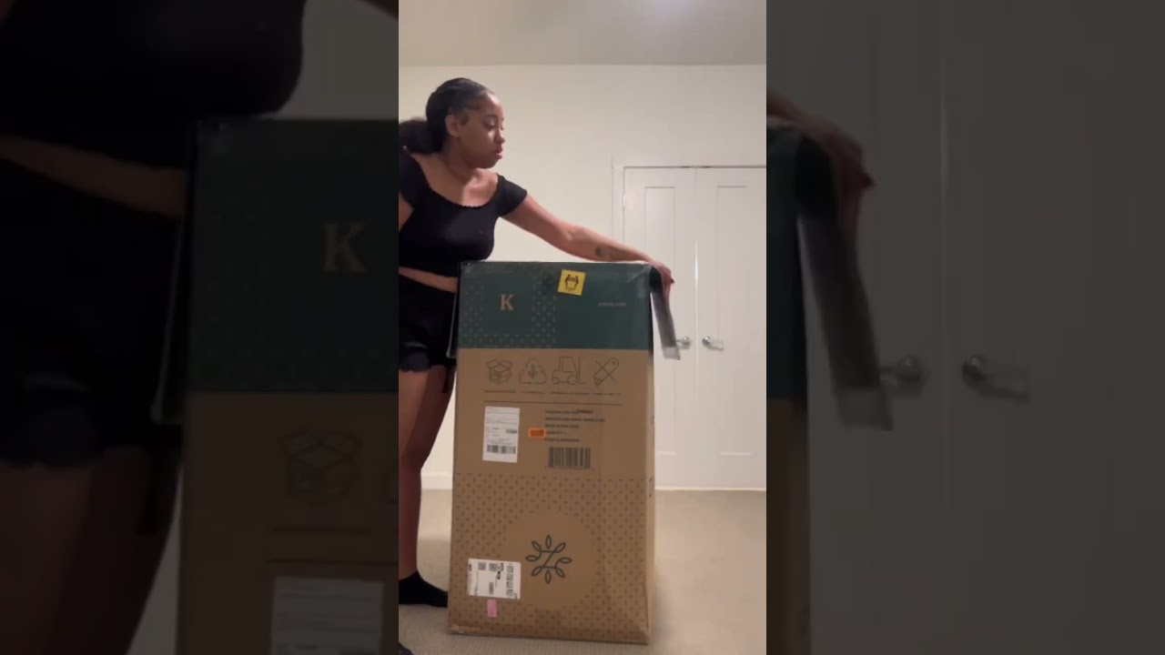 king size memory foam 12 inch Unboxing best mattress from amazon #amazon #amazonmattress #mattress
