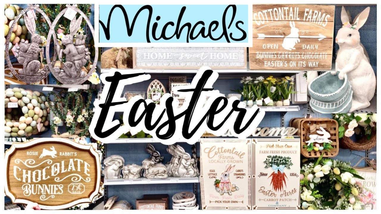 NEW EASTER DECOR 2021 MICHAELS SHOP WITH ME!