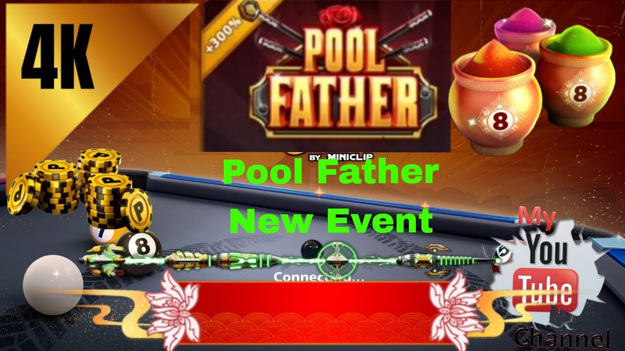 POOL FATHER NEW EVENT IN 8 BALL POOL & BEST GAME PLAY 👺 || SUPER GAMING OP ☠️
