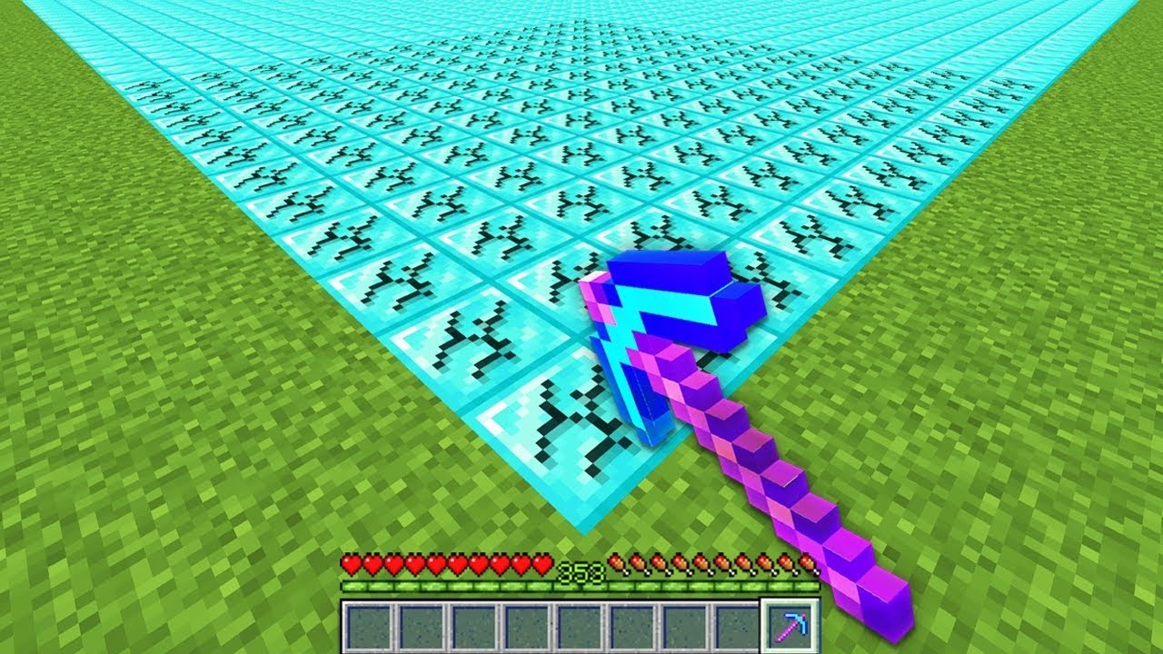 Minecraft ama TEK BLOK ELMAS