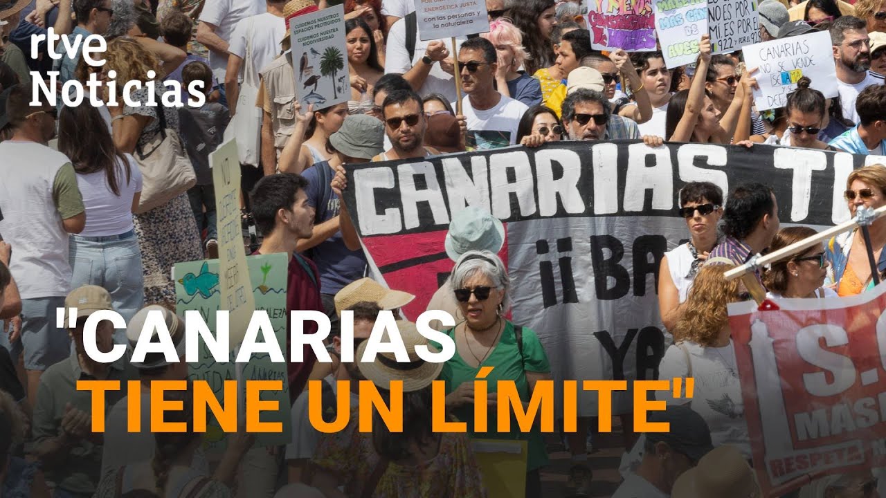 CANARIAS: MANIFESTACIONES multitudinarias contra la 