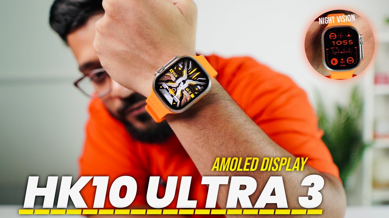 HK 10 Ultra 3 watch Review || Amoled Display, built in Storage, TWS Connection & many more